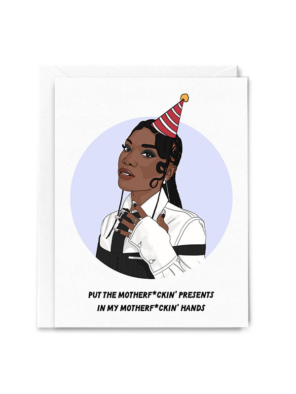 Swamp Princess Presents Birthday Card