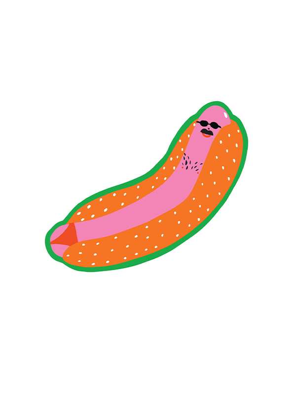 Speedo Hot Dog Sticker