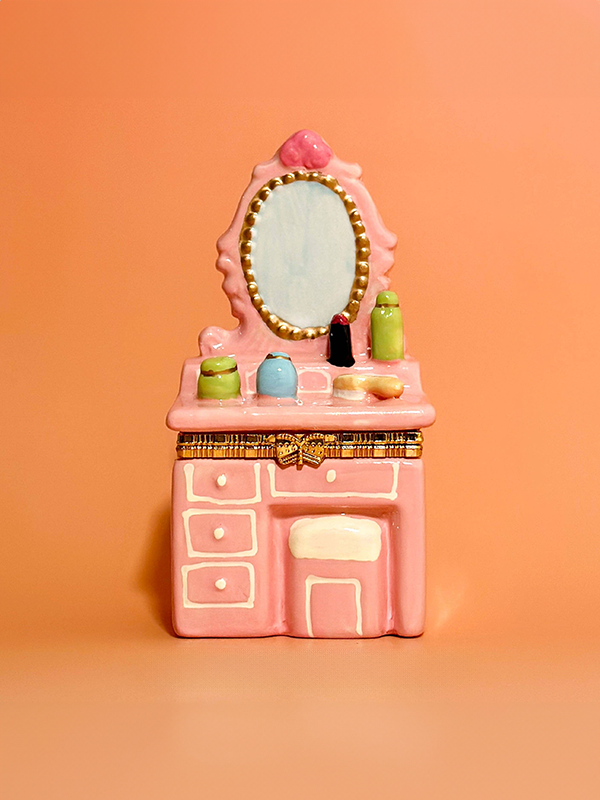 Trinket Box: Pink Mini Dresser Edge of Urge Trinket Box: Pink Mini Dresser Edge of Urge