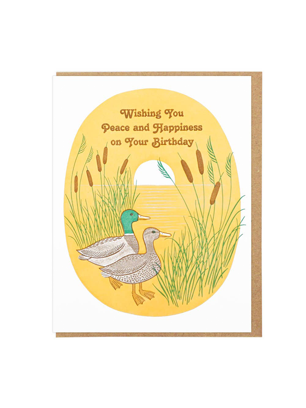 Mallard Ducks Birthday Card