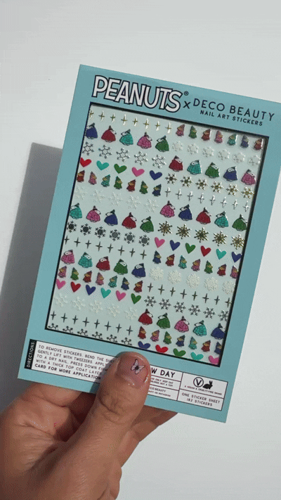 Peanuts Snow Day Nail Art Stickers