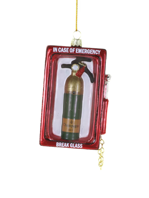 Champagne Emergency Ornament