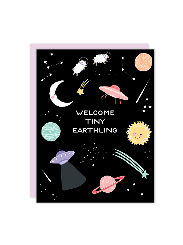Tiny Earthling Baby Card
