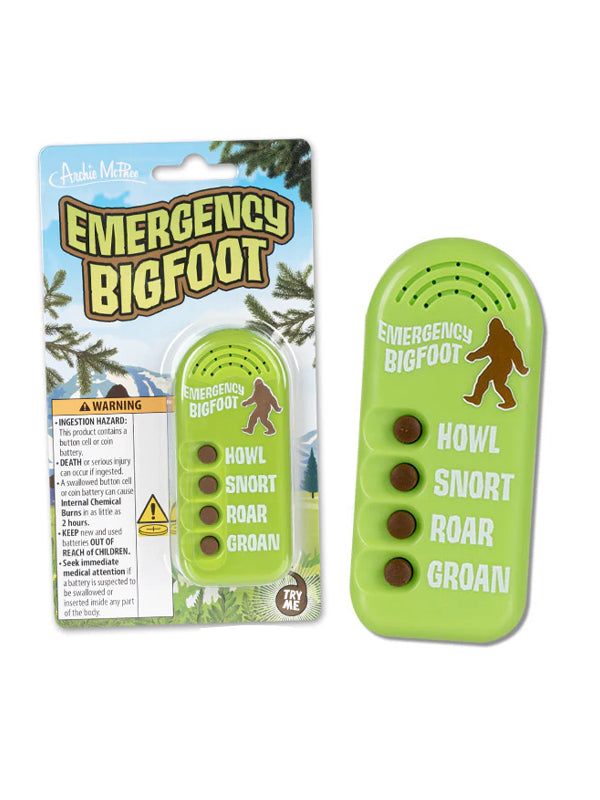 Emergency Bigfoot Button