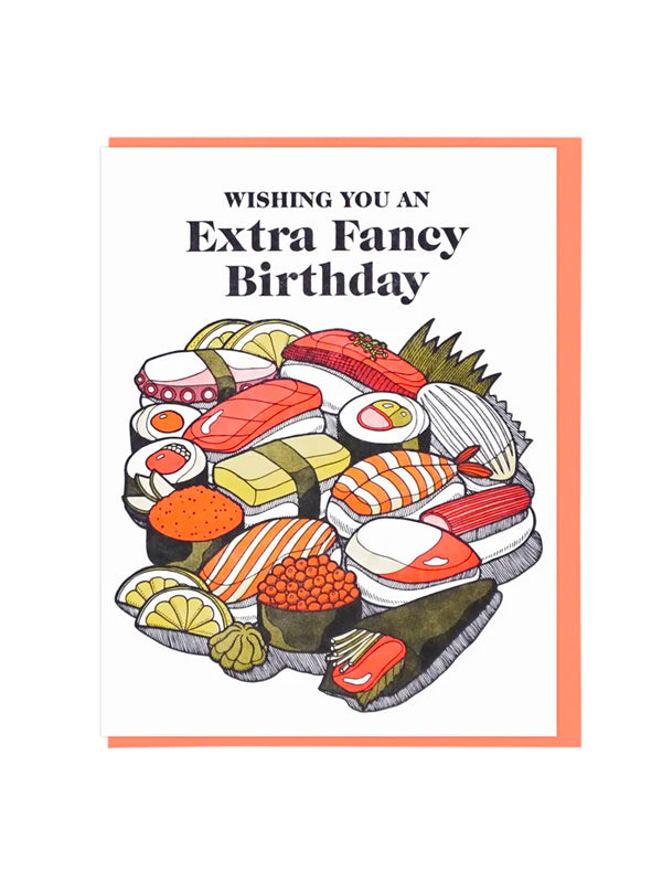 Extra Fancy Birthday Sushi Card