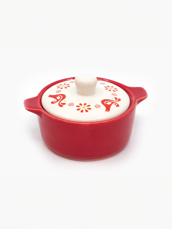 Mini Pyrex-Inspired Casserole Trinket Box: Friendship