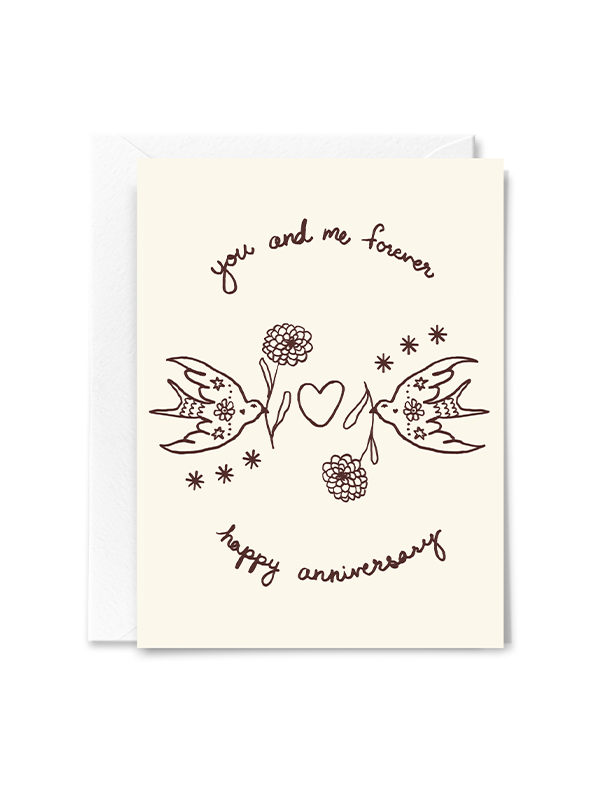 You and Me Forever Anniversary Card