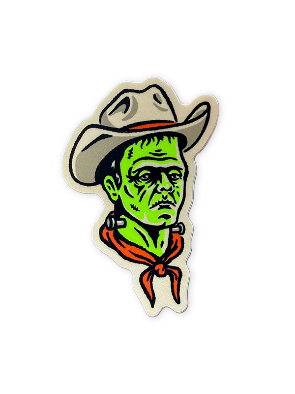 Frank the Cowboy Sticker