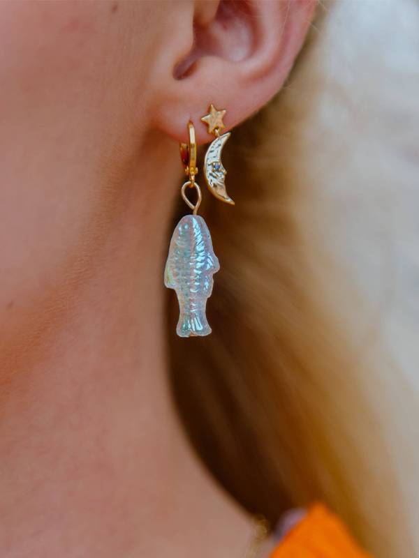 Current of Dreams Fish Earrings