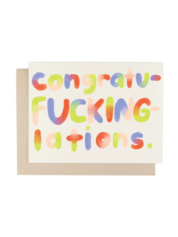 Congratu-f*cking-lations Card
