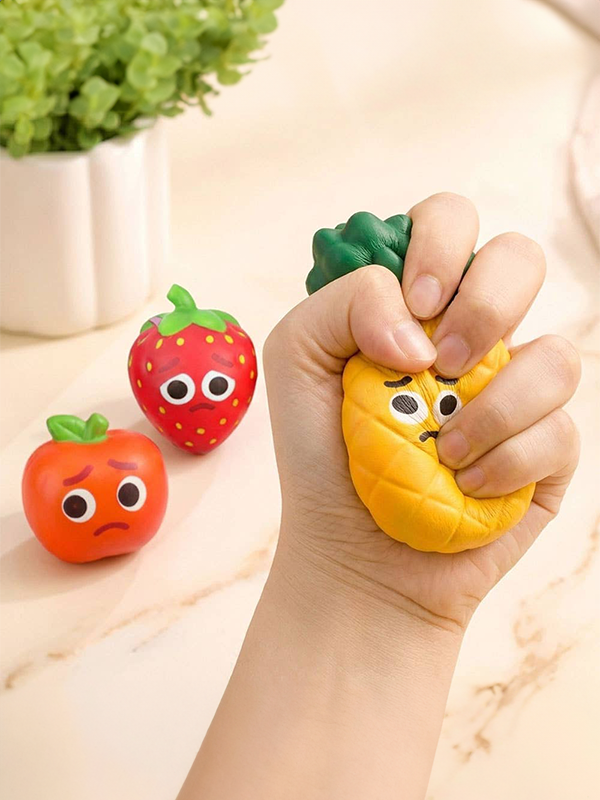 Fruit Character Squishy Toy: Assorted