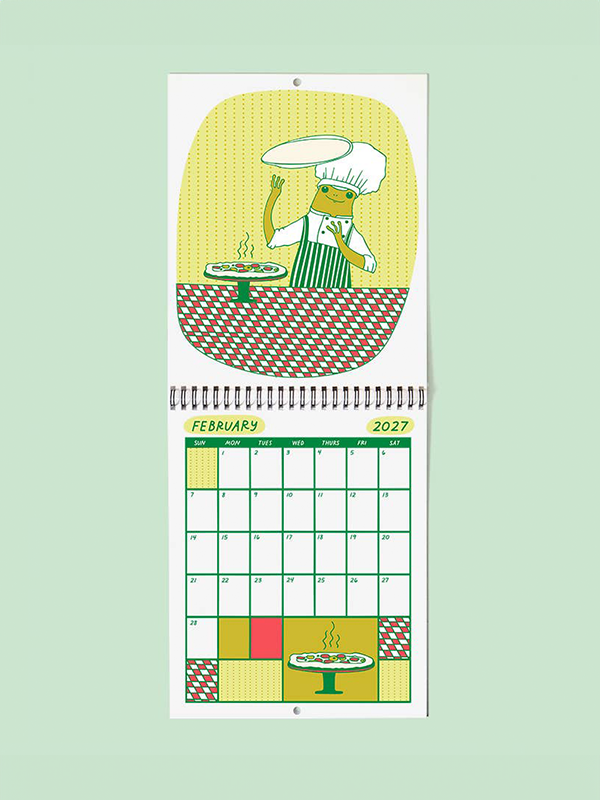 Froggy of the Month 2027 Calendar