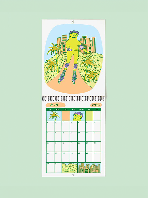 Froggy of the Month 2027 Calendar