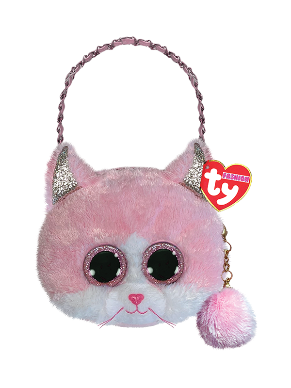 Mini Purse: Fiona (Pink & White Cat) – Edge of Urge