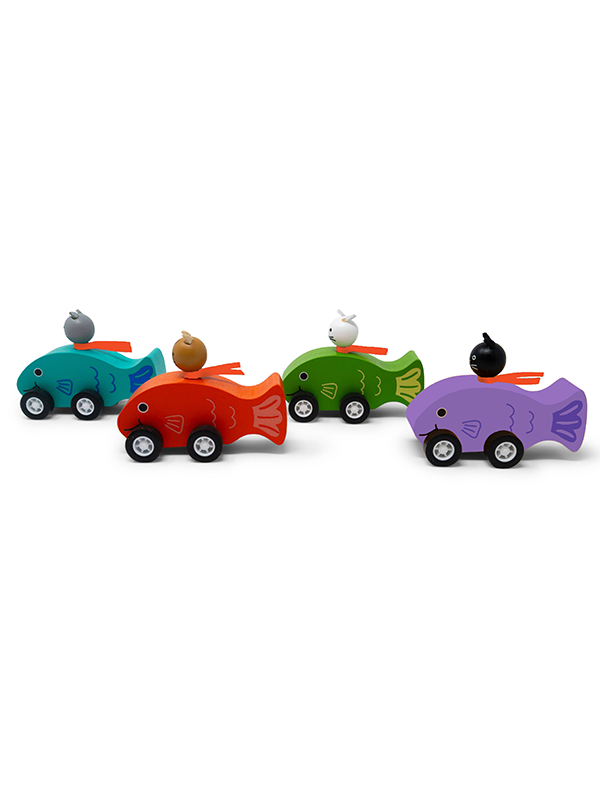 Cat Fish Pull Back Toy: Assorted
