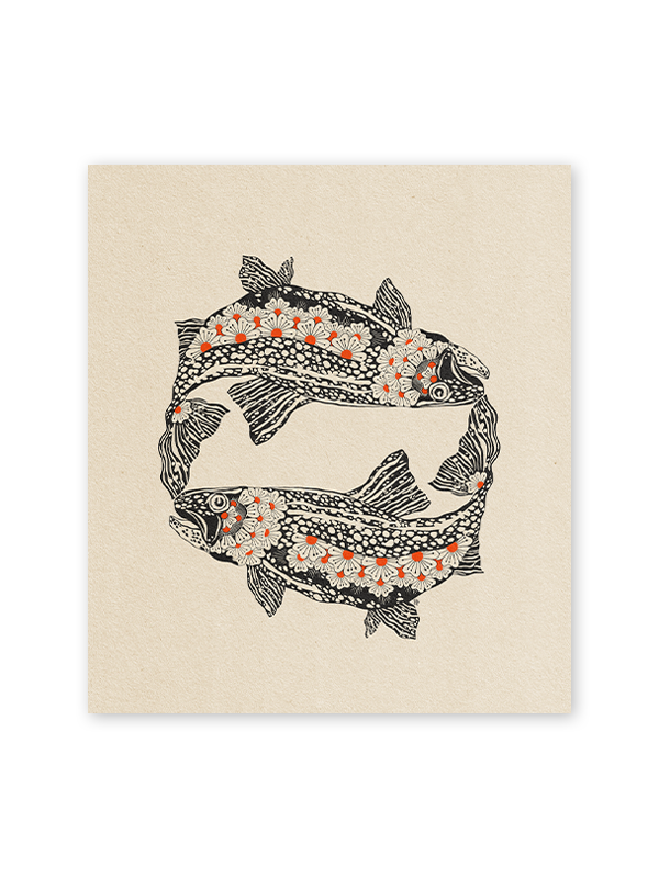 Fish Love Print: 8 x 10