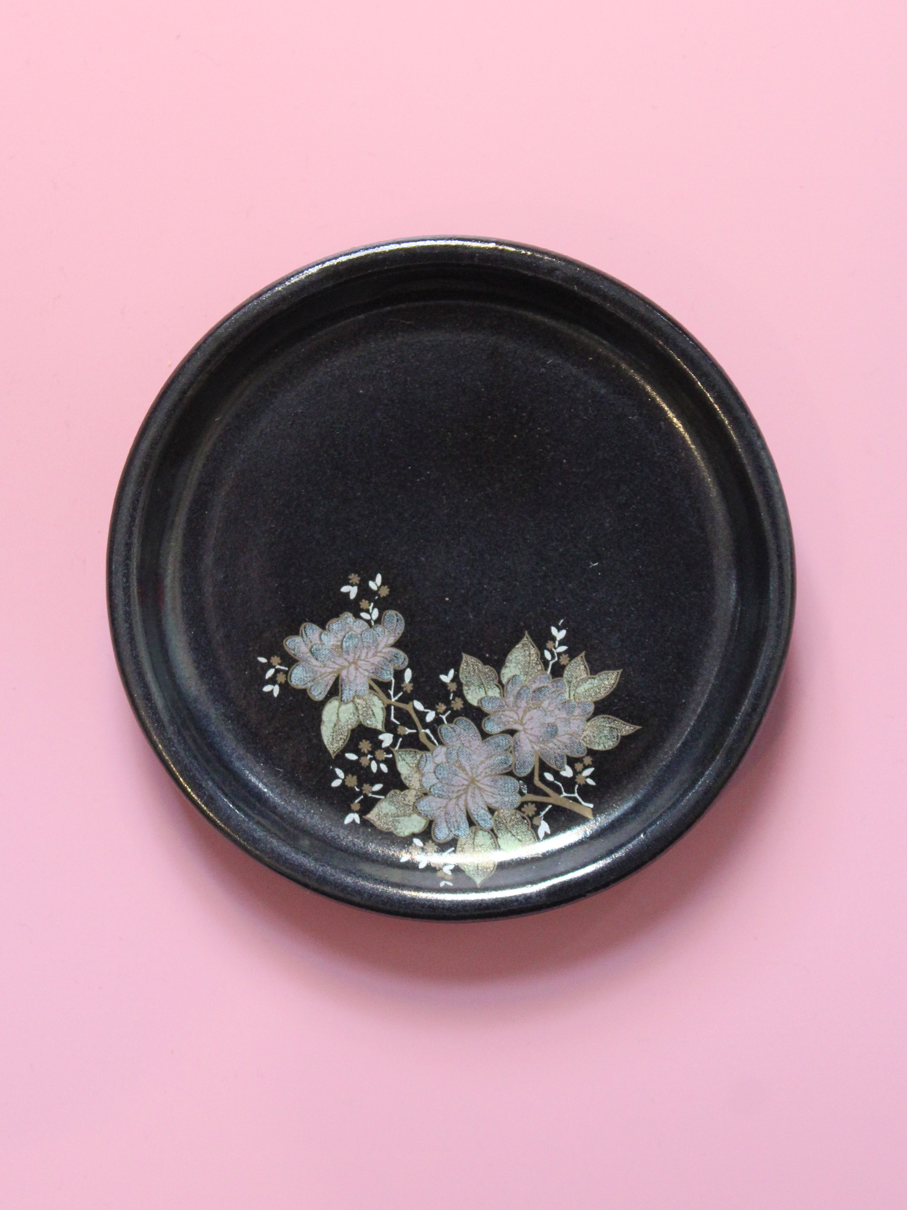 Coaster: Opal Flowers (Onyx)