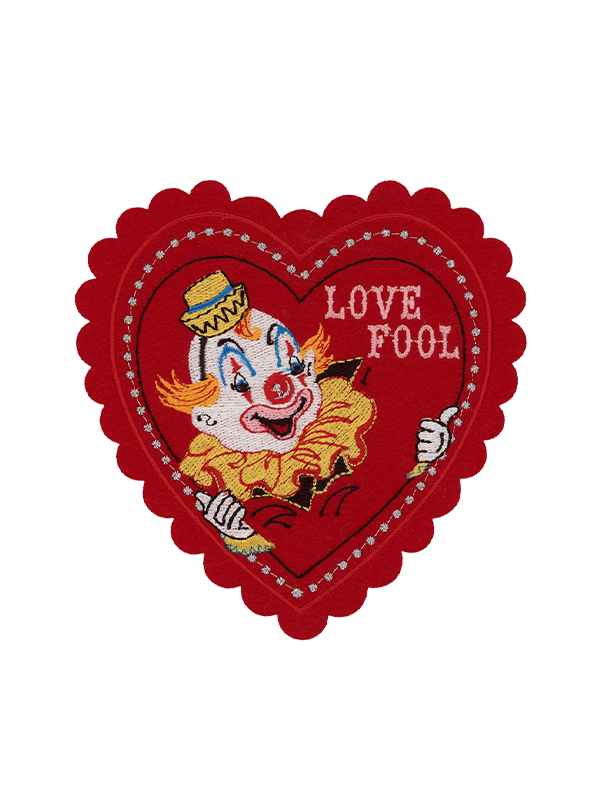 Love Fool Doily Card with Patch
