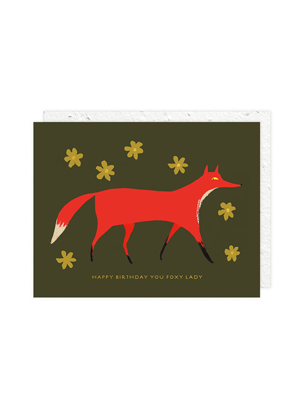 Foxy Birthday Card