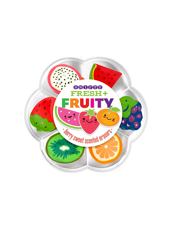Fresh and Fruity Erasers: Set of 7