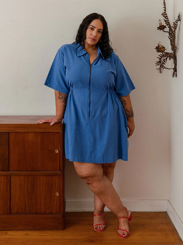 Noble Adult Utility Dress: French Blue