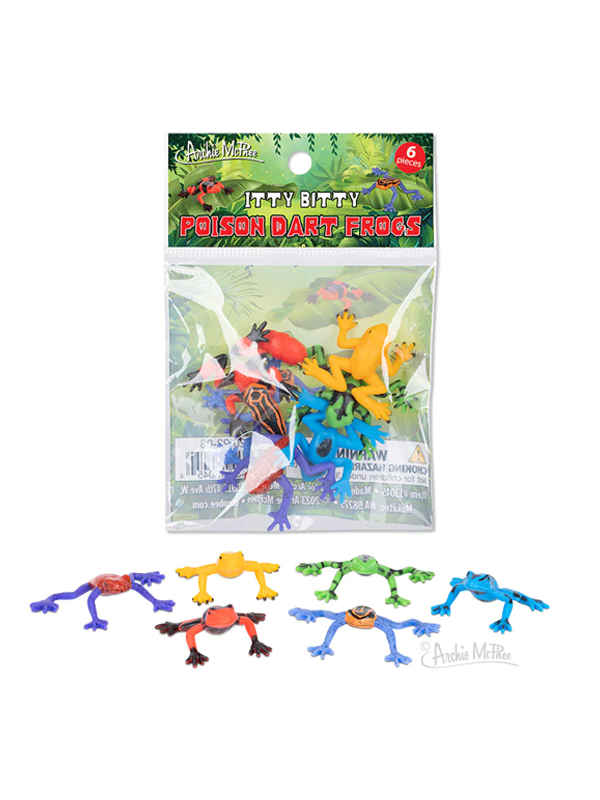 Itty Bitty Poison Dart Frogs: Bag of 6