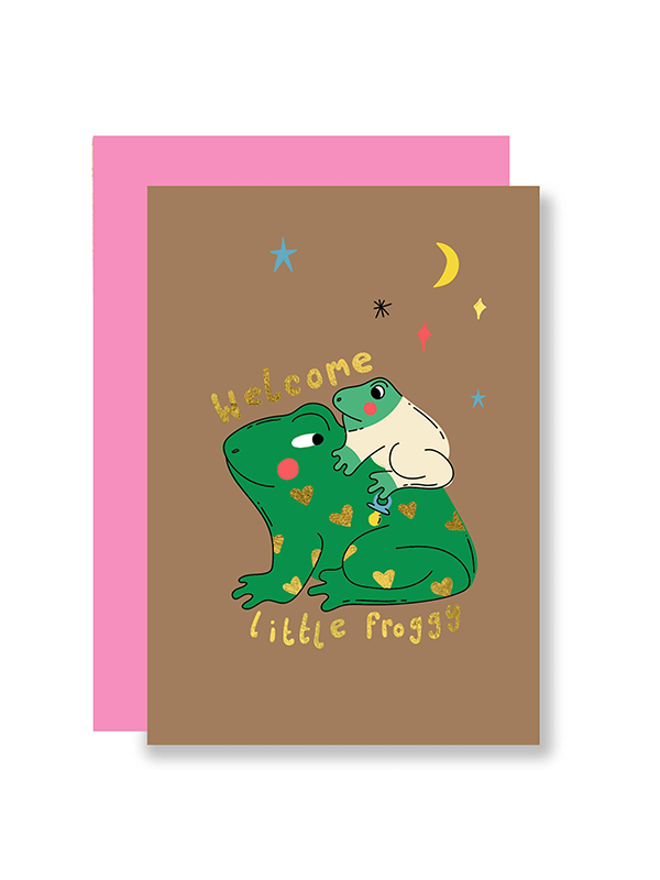 Little Froggy Baby Card