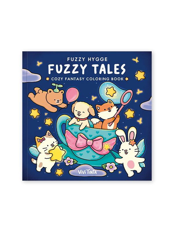 Fuzzy Hygge: Fuzzy Tales Coloring Book