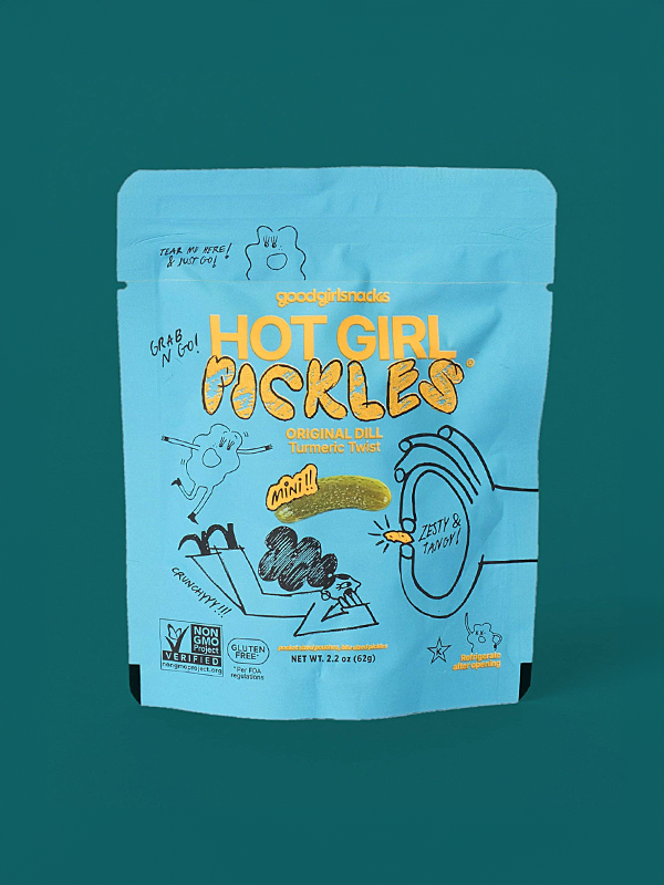 Grab & Go Hot Girl Pickles: Original Dill 2.2 oz