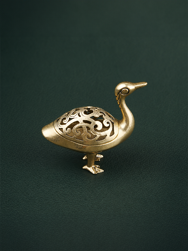 Brass Goose Incense Burner
