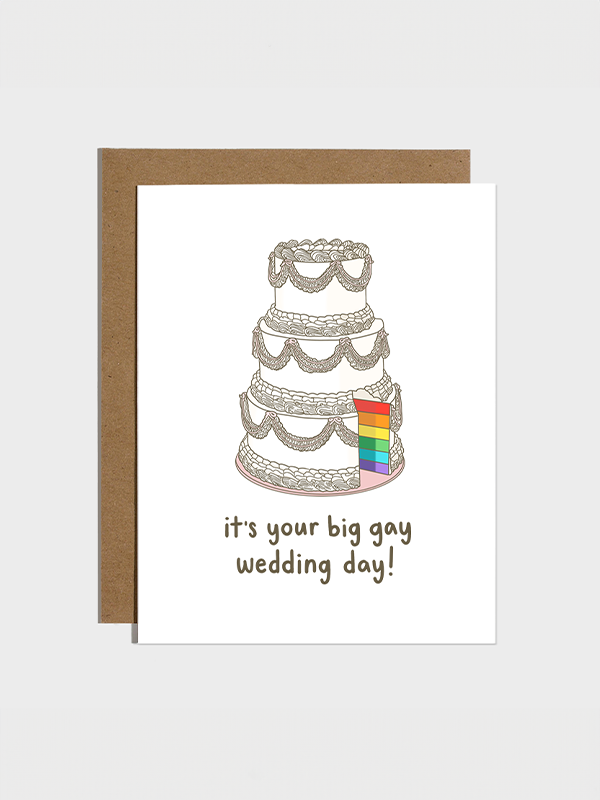 Big Gay Wedding Day Card