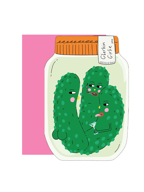 Gherkin Girlie Card – Edge of Urge