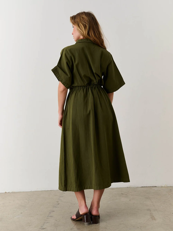 Noble Adult Long Utility Dress: Olive