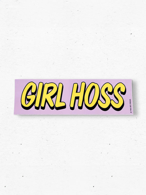 Girl Hoss Bumper Sticker