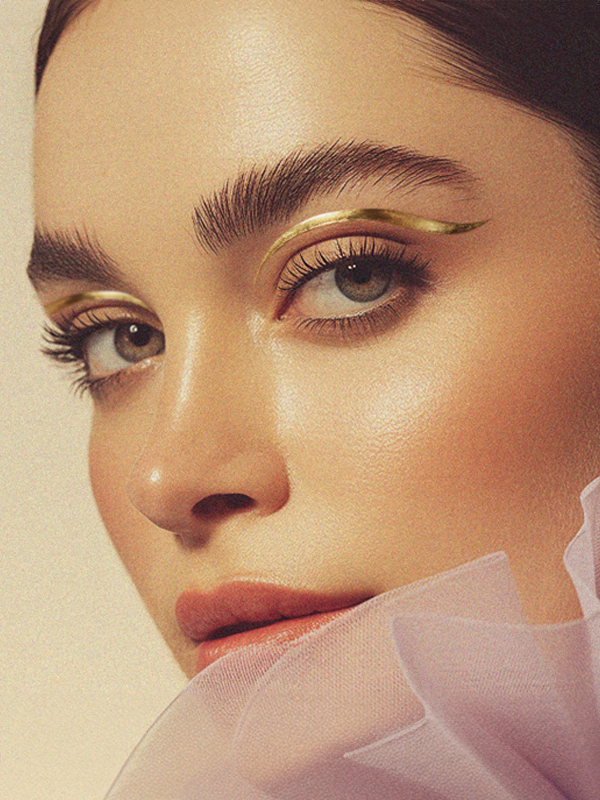 Makeup Patches: Golden Wing Eyeliner