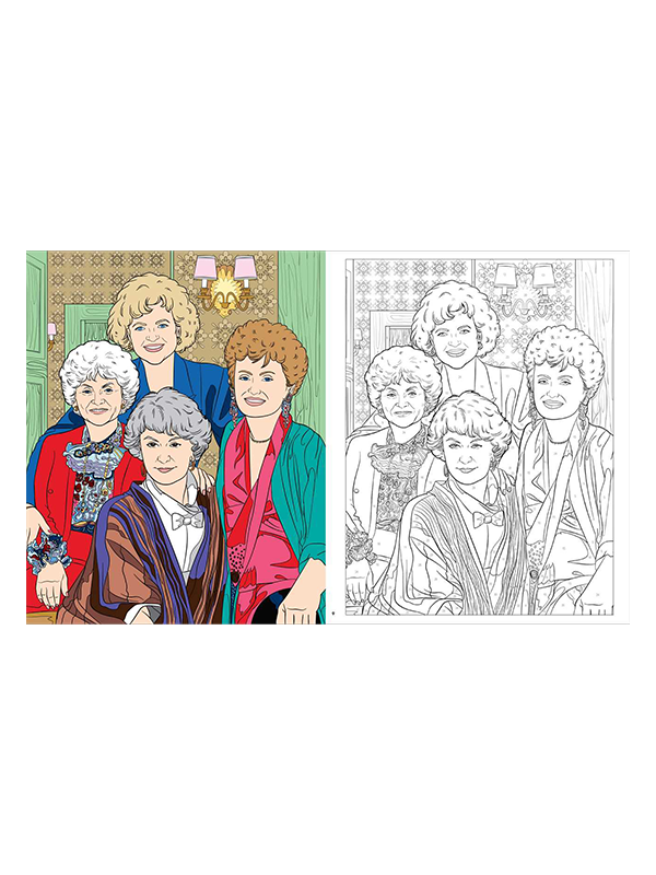 Golden Girls Color-by-Number Book