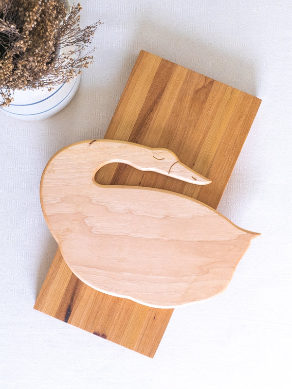 Sleeping Goose Wood Charcuterie Board: Assorted