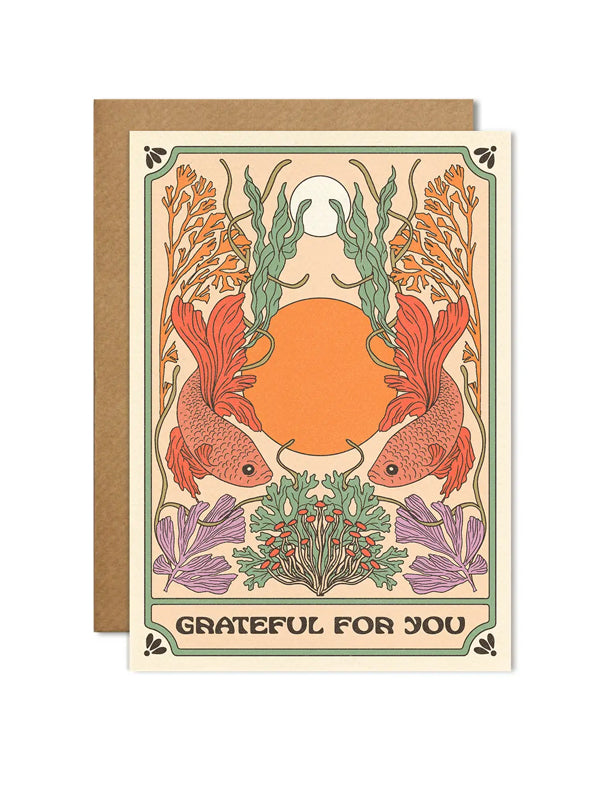 Grateful For You Card: Fish