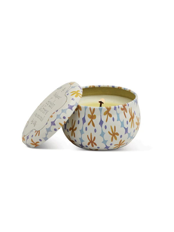 Tulip Printed Tin Candle: Garden & Grove