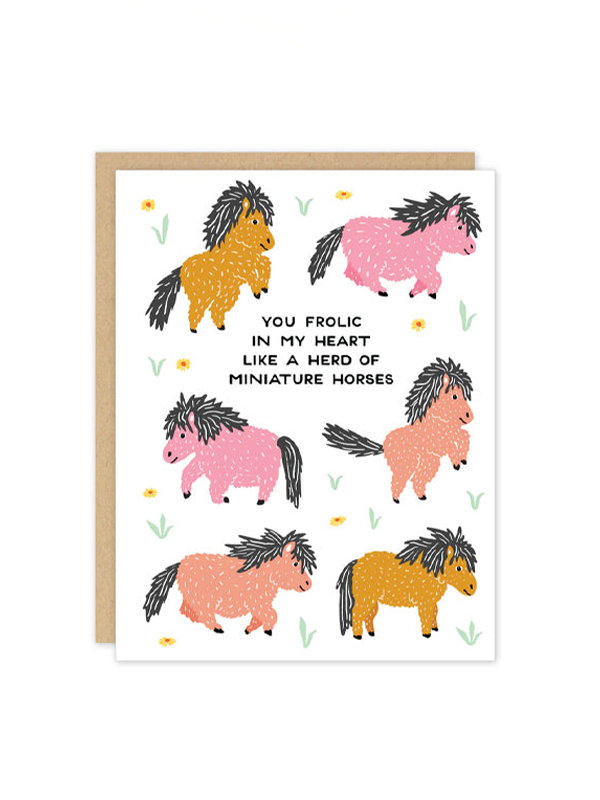 Miniature Horses Card