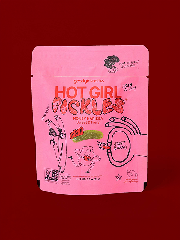 Grab & Go Hot Girl Pickles: Honey Harissa 2.2 oz