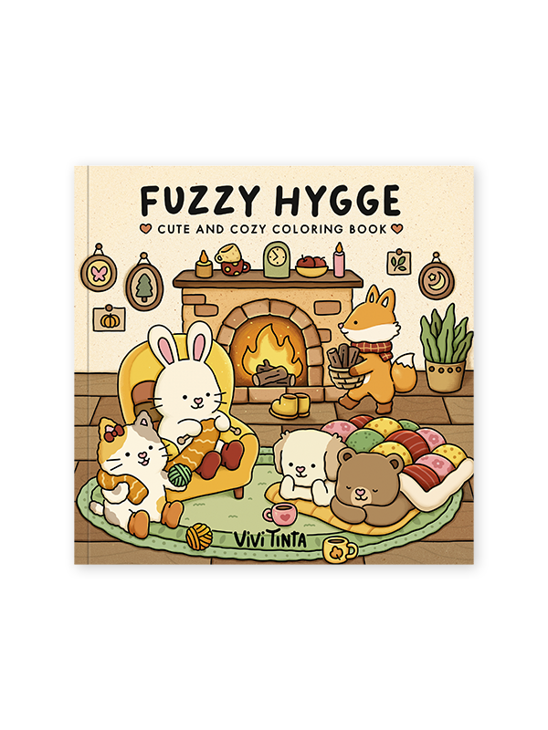 Fuzzy Hygge Coloring Book