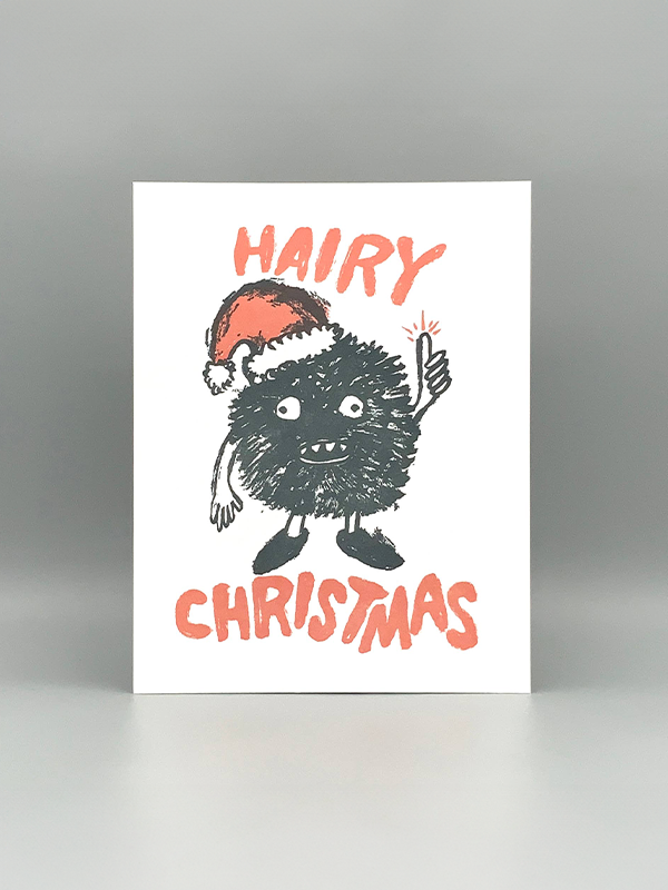 Hairy Christmas Card