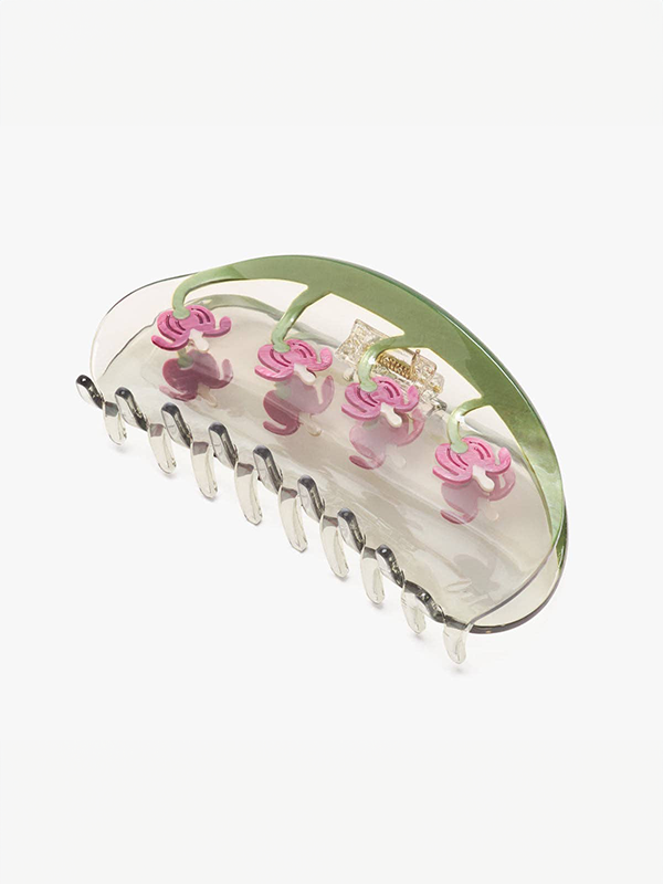 Bleeding Heart Flower Hair Claw