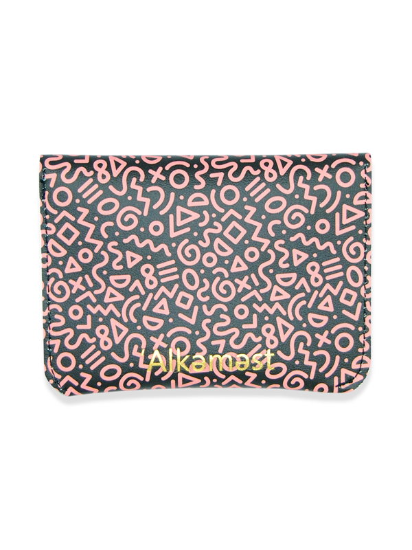 Leather Coin Purse: Heart Motif