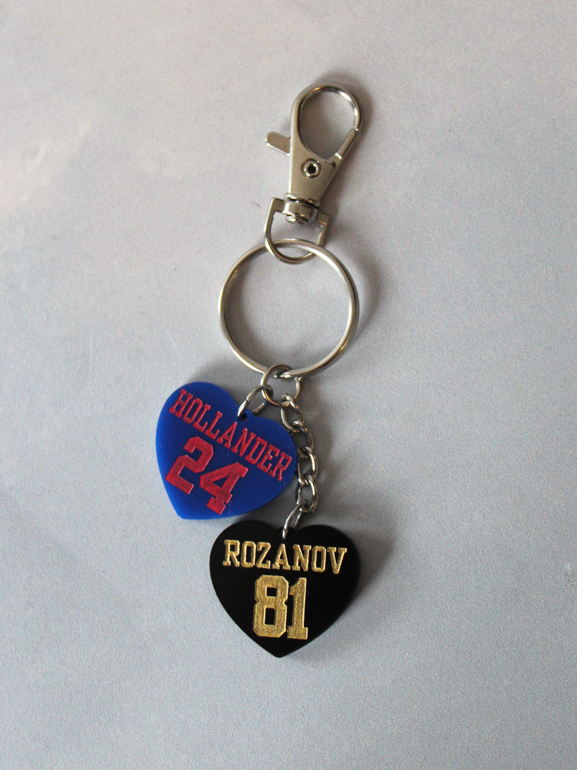 Heated Rivalry Heart Keychain – Edge of Urge