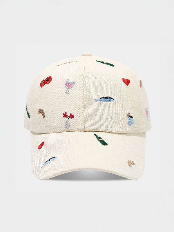Cartoon Style Embroidered Baseball Cap