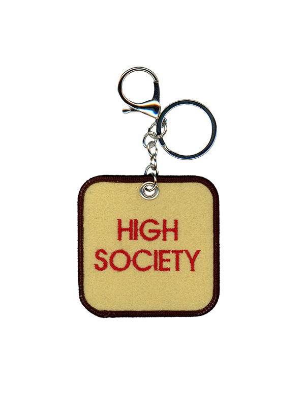 Embroidered Bag Charm: High Society