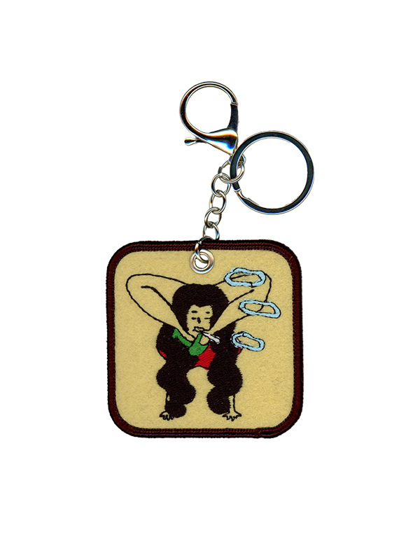 Embroidered Bag Charm: High Society