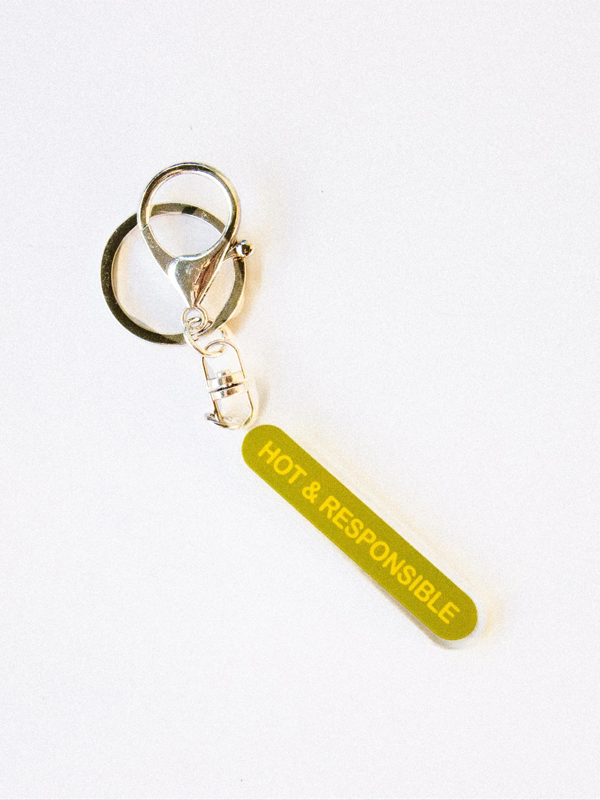 Hot & Responsible Recycled Acrylic Keychain